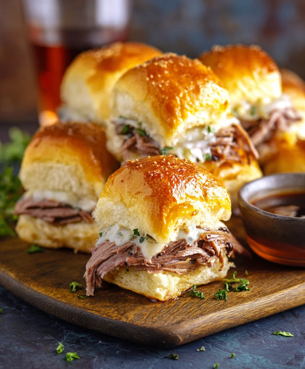 Easy French Dip Sliders for a Crowd