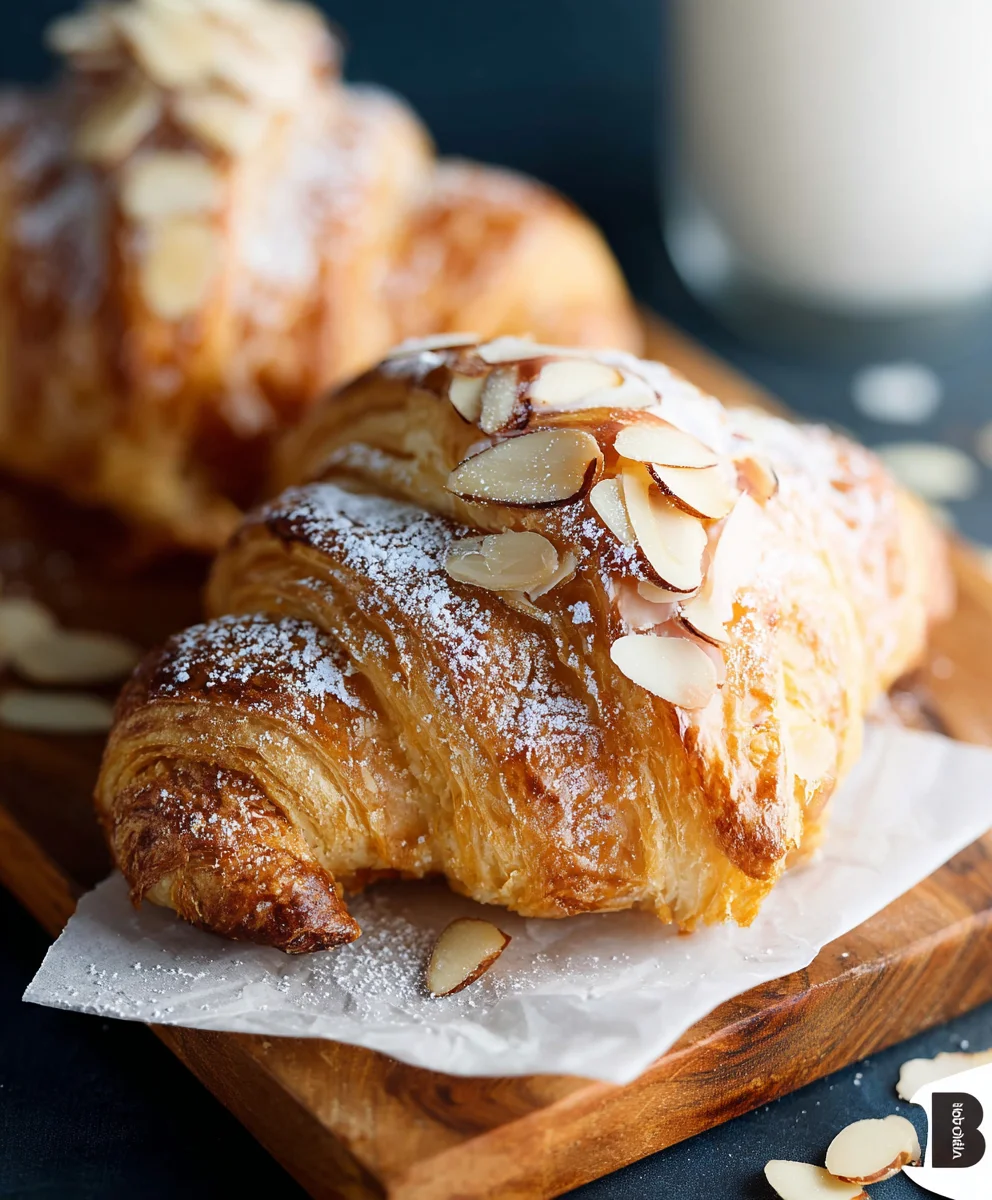 Almond Cream Filled Croissants - Easy Homemade Treat