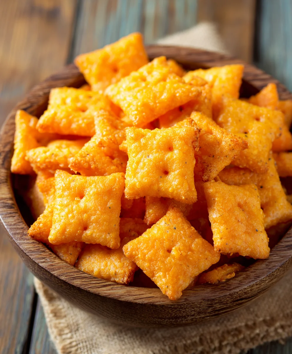 Homemade Cheez Its- Easy & Delicious Snack