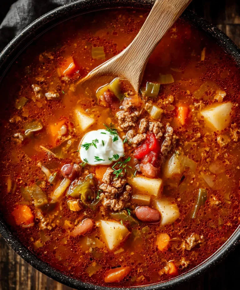 Hearty Cowboy Soup Recipe- Delicious Beef & Bean Stew
