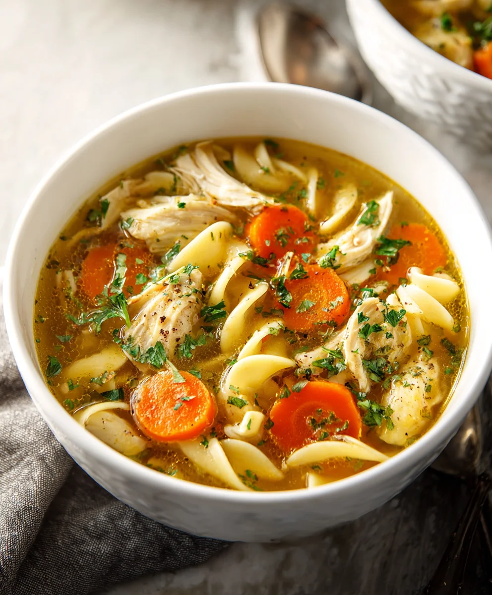 Best Chicken Noodle Soup Easy Egg Noodle Recipe