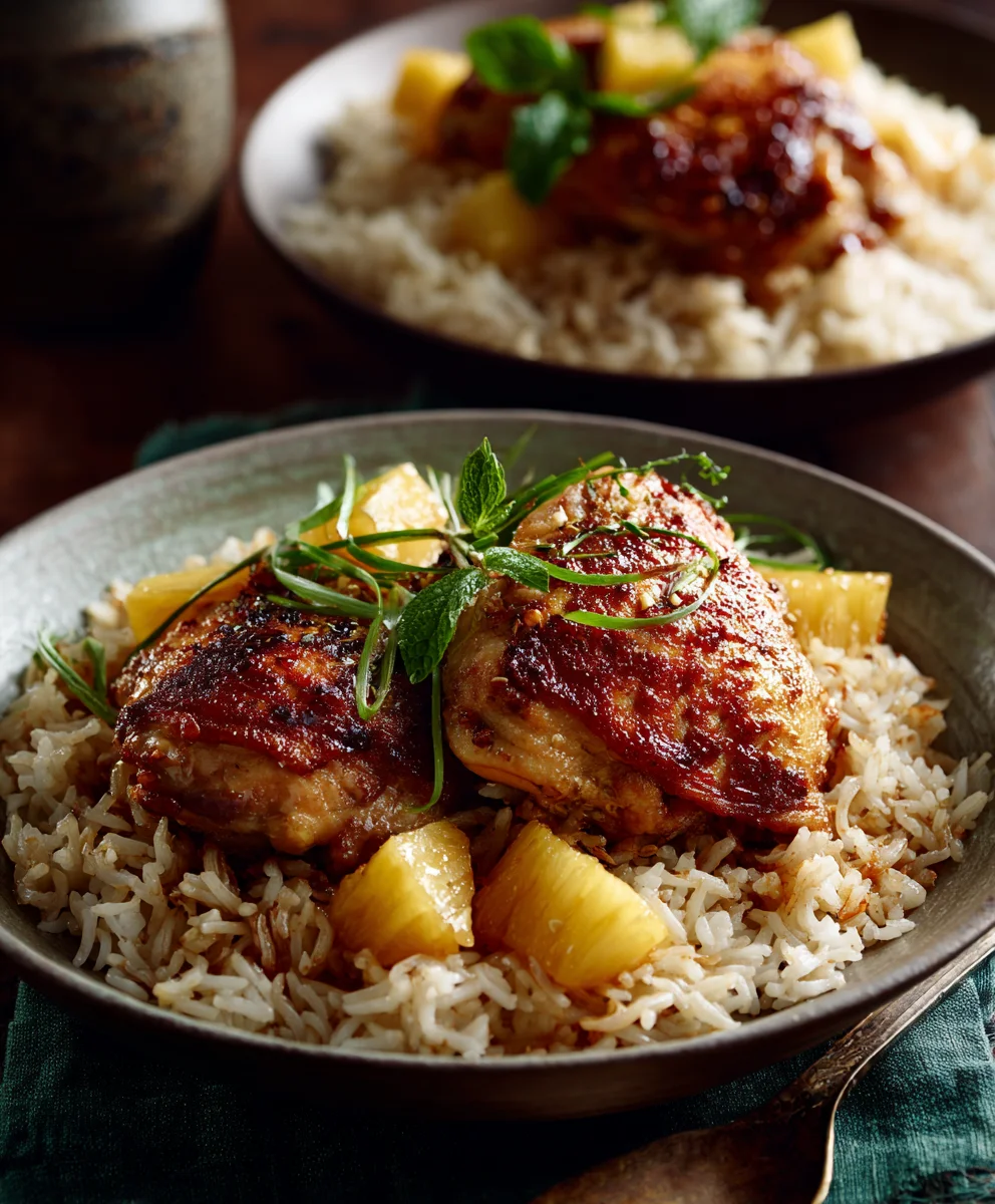 Sweet Pineapple Chicken and Rice Recipe