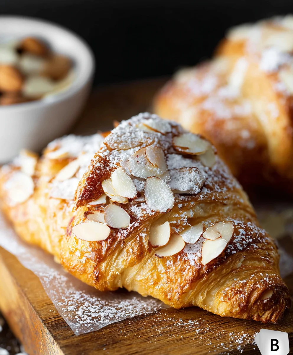 Almond Cream Filled Croissants - Easy Homemade Treat