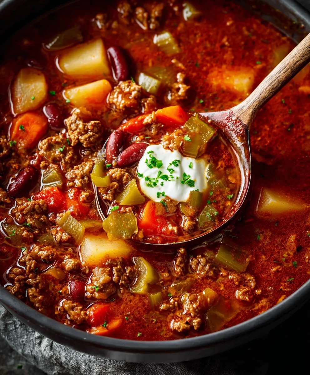 Hearty Cowboy Soup Recipe- Delicious Beef & Bean Stew