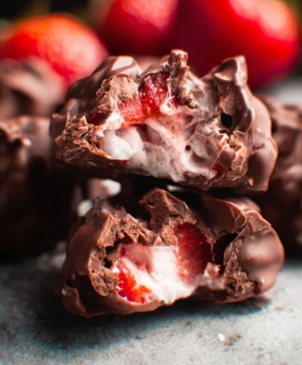 Viral Chocolate Strawberry Yogurt Clusters Easy Recipe