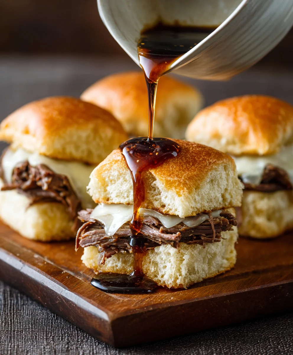 Easy French Dip Sliders - Flavorful Beef & Au Jus