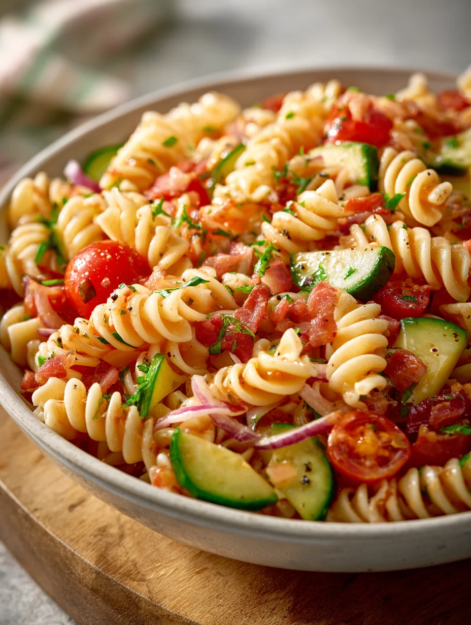 High-Protein Italian Pasta Salad-Easy & Delicious