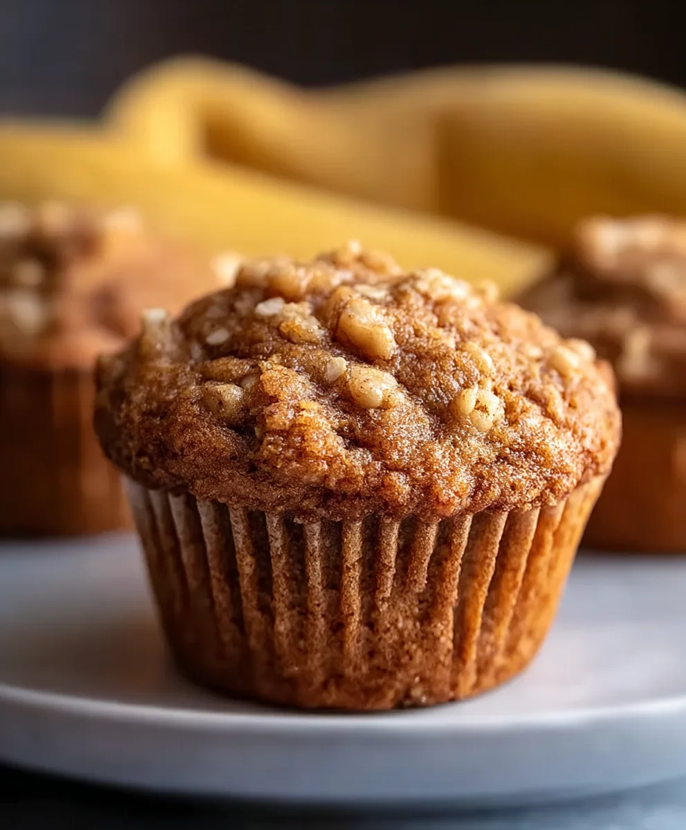 Healthy Banana Oatmeal Muffins-Easy Breakfast Treat