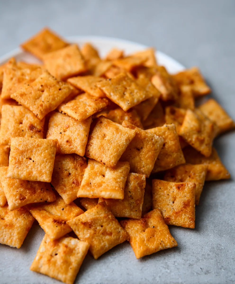 Easy Sourdough Cheez-Its- Homemade Snack Crackers