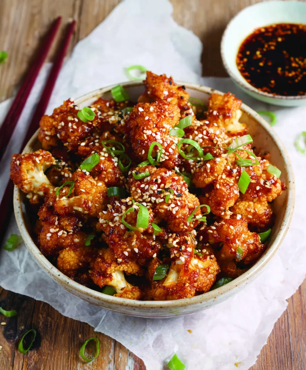 Sticky Sesame Cauliflower- Easy Flavorful Recipe