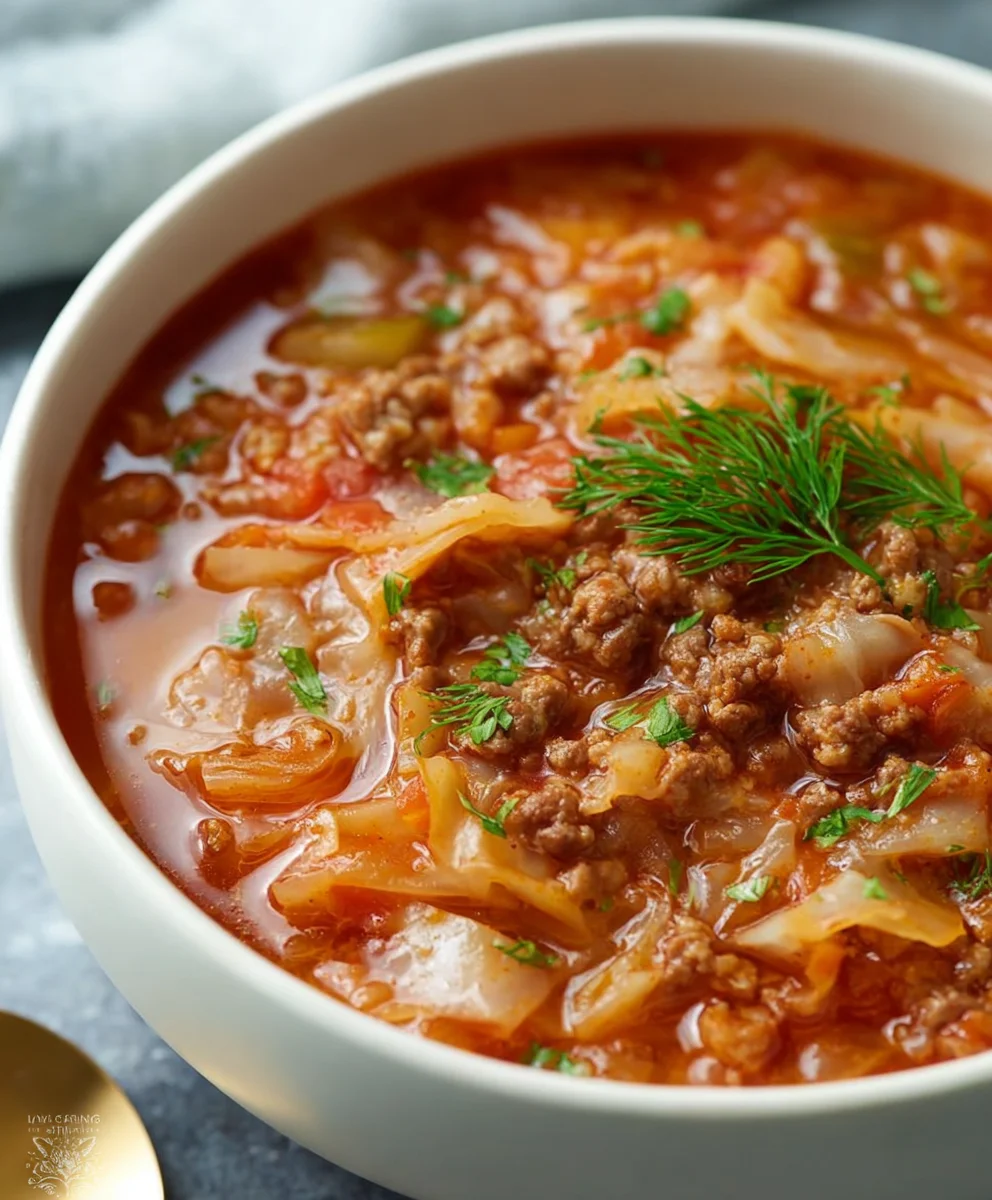Hearty Cabbage Roll Soup-Easy Beef & Non-Non-Non-Alcoholic Alternativeic Recipe