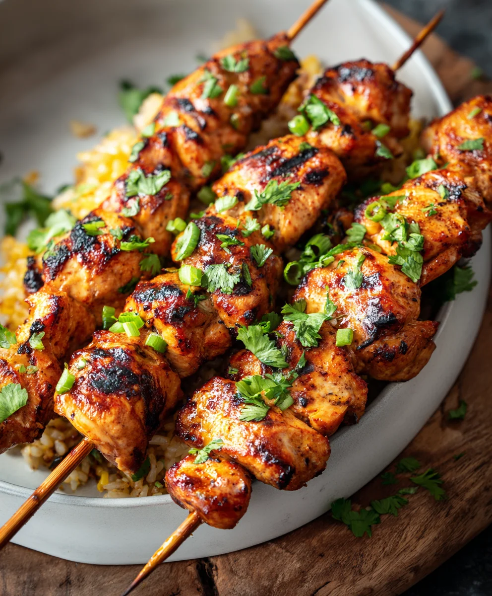 Easy Chicken Skewers - Delicious Dinner Recipes