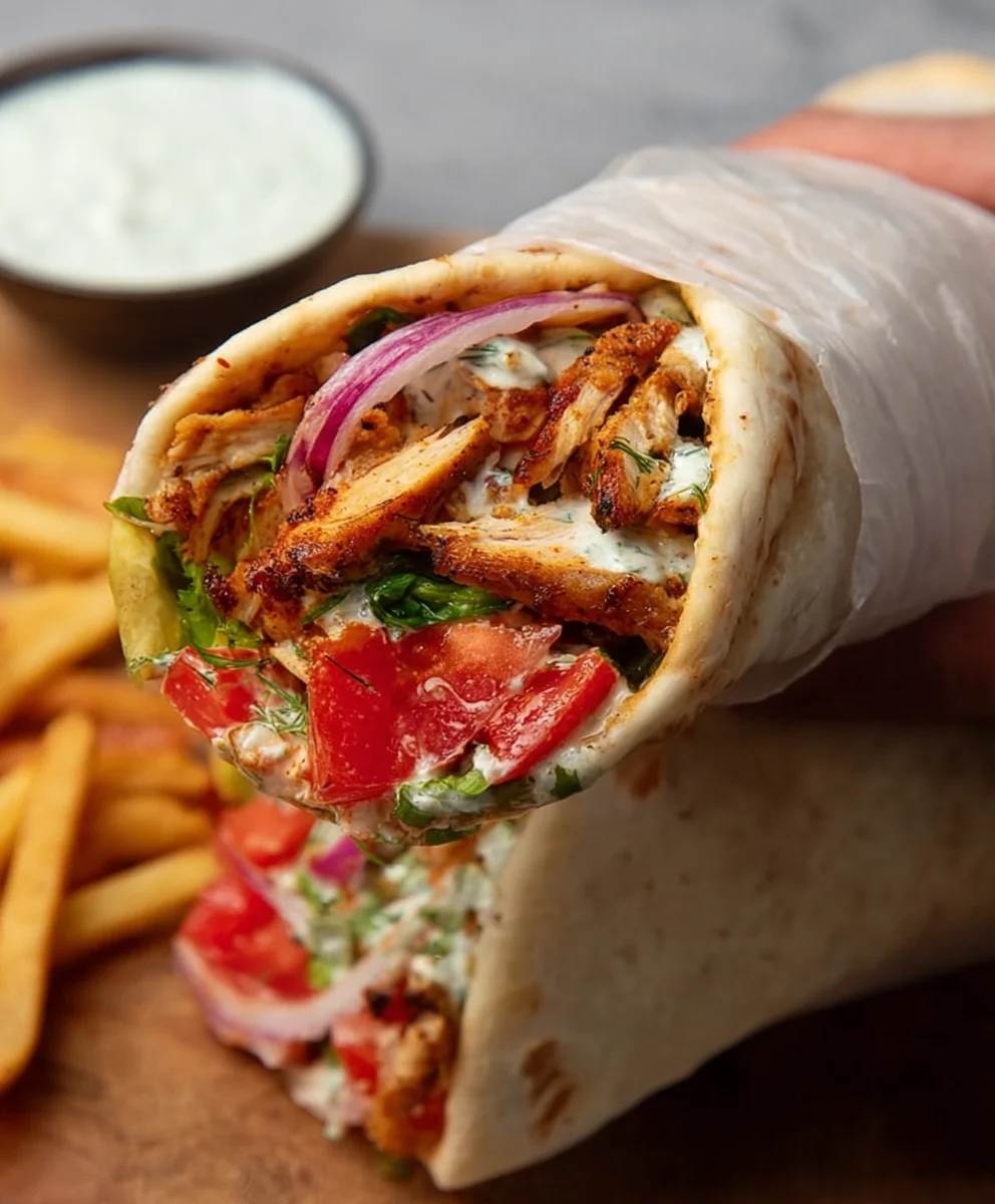 Easy Chicken Shawarma Wrap Recipe - Flavorful & Quick