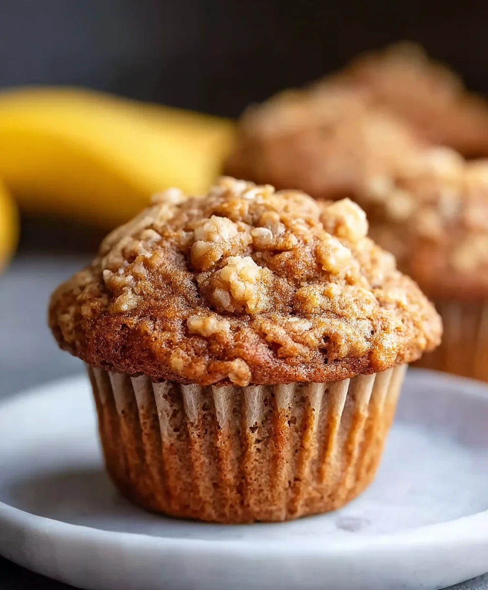 Healthy Banana Oatmeal Muffins-Easy Breakfast Treat