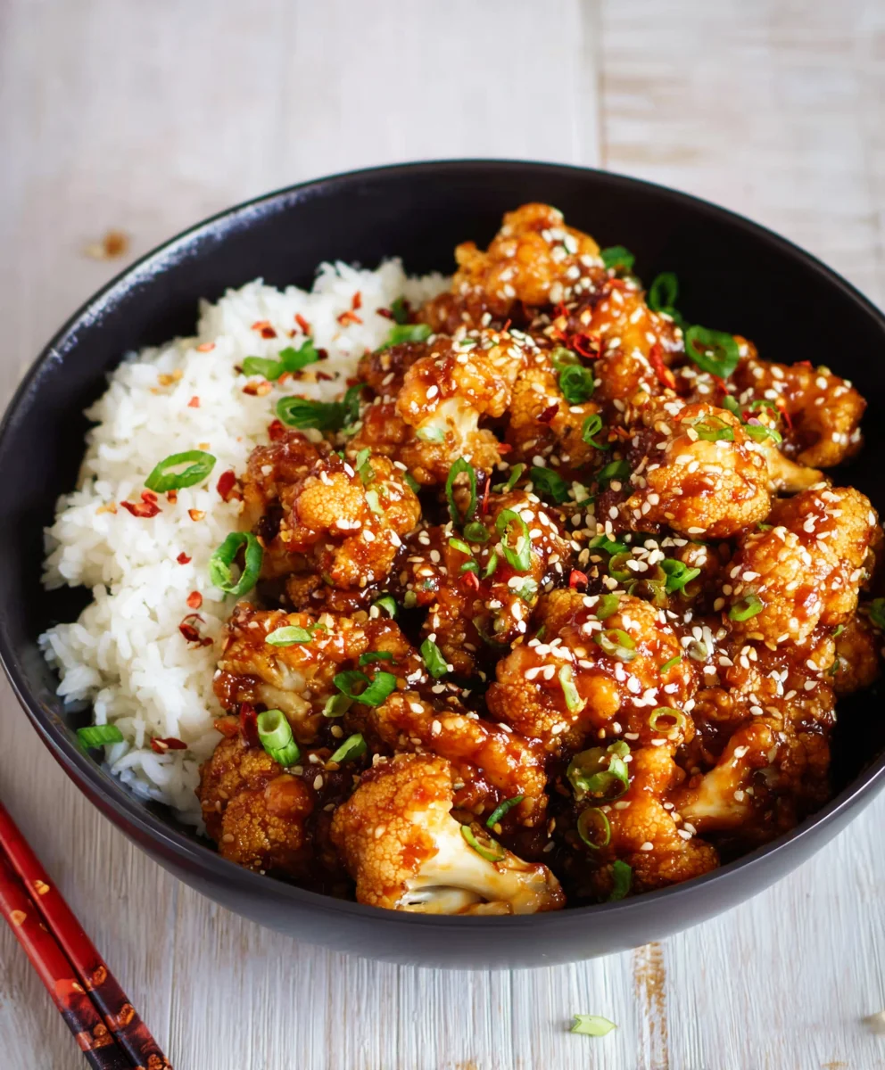 Sticky Sesame Cauliflower- Easy Flavorful Recipe