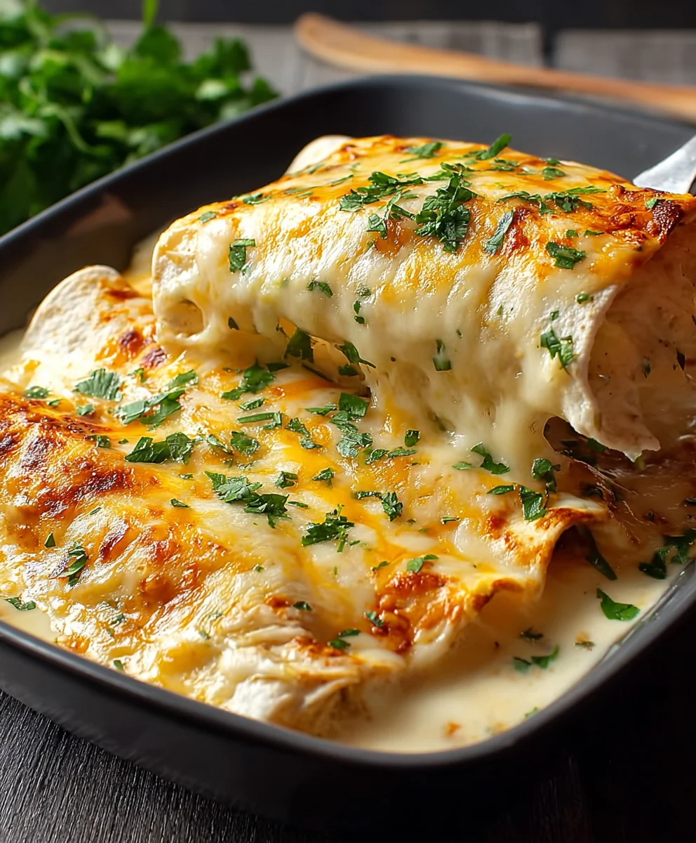 Easy White Chicken Enchiladas - Delicious & Quick Dinner