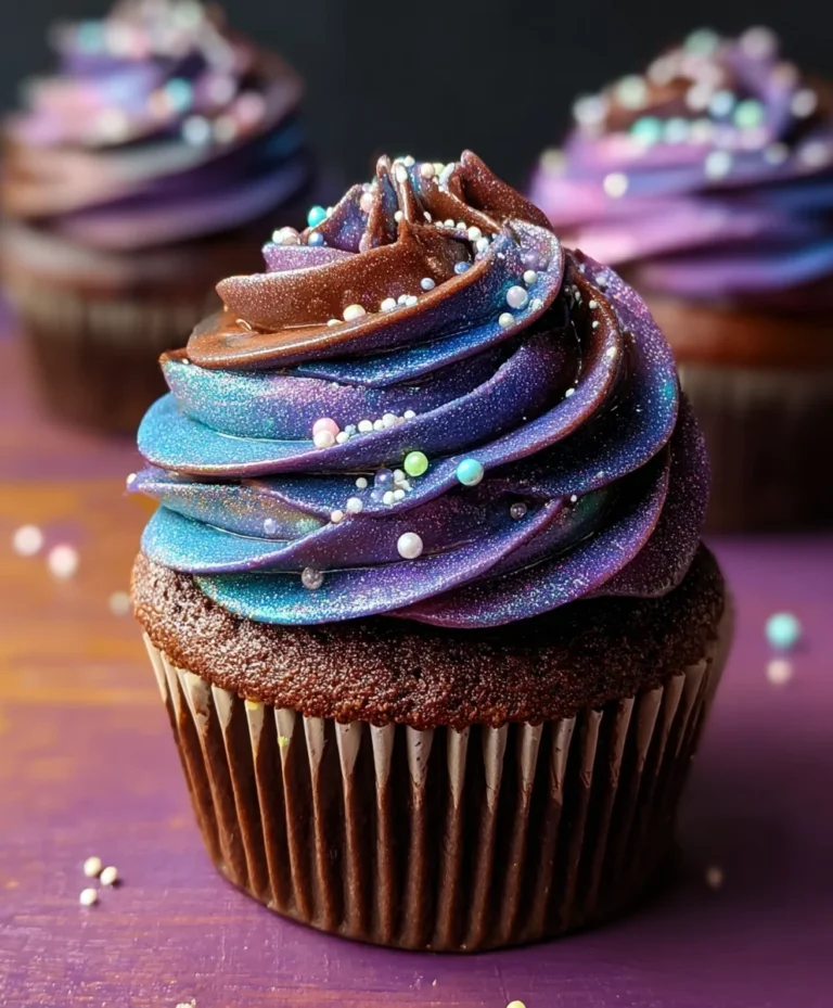 Galaxy Cupcakes – Swirls of Cosmic Color