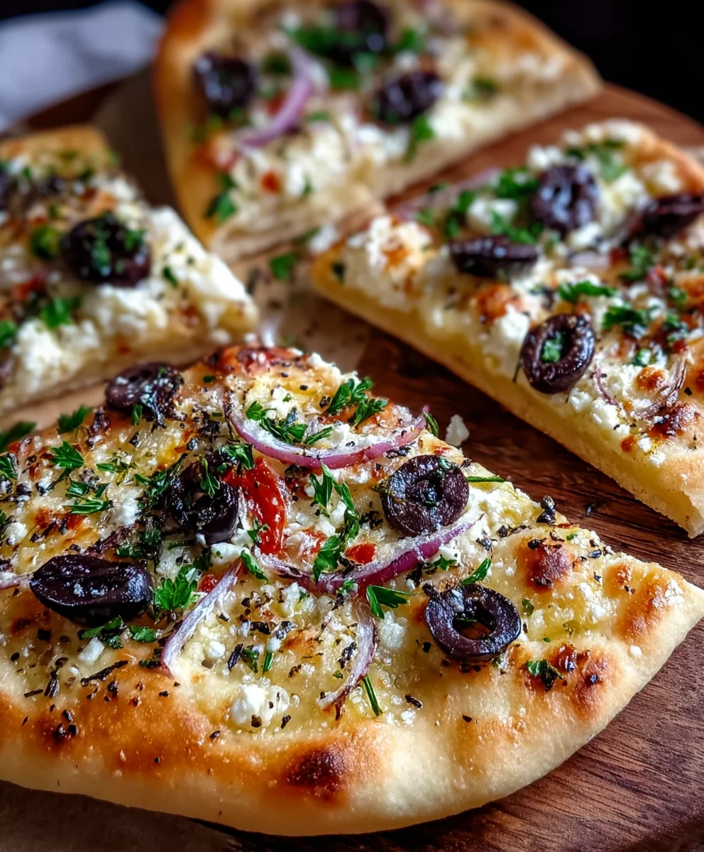 Easy Mediterranean Flatbread - Quick Weeknight Meal
