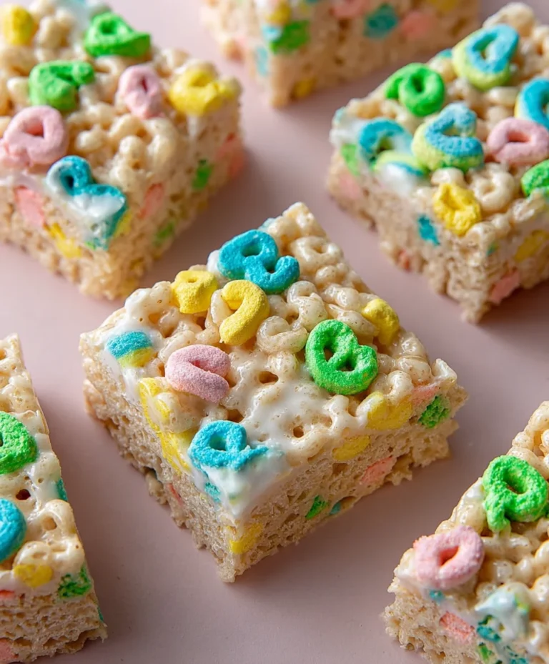 Lucky Charms Rice Krispie Treats Recipe-Fun Dessert