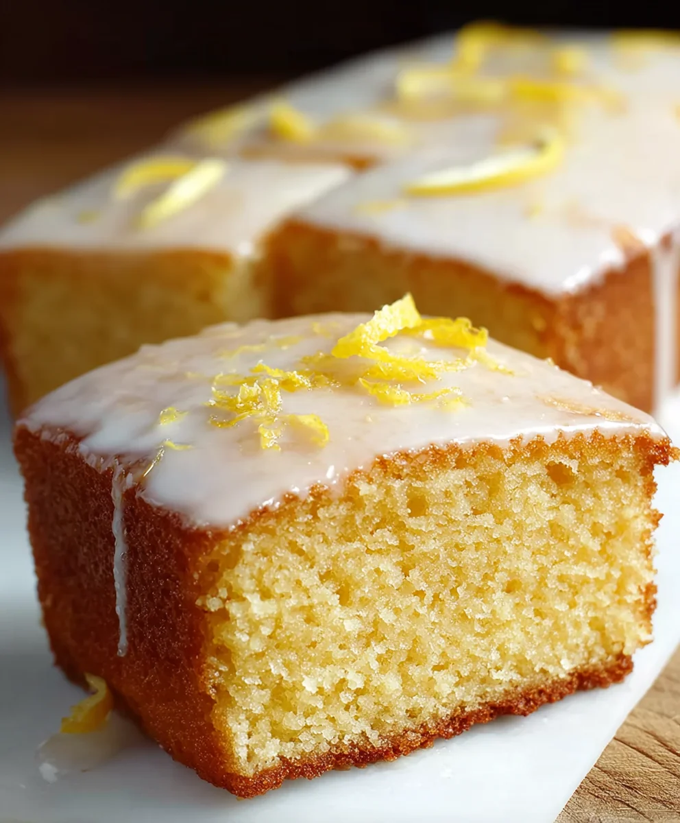 Easy Lemon Drizzle Cake-Traybake Perfection