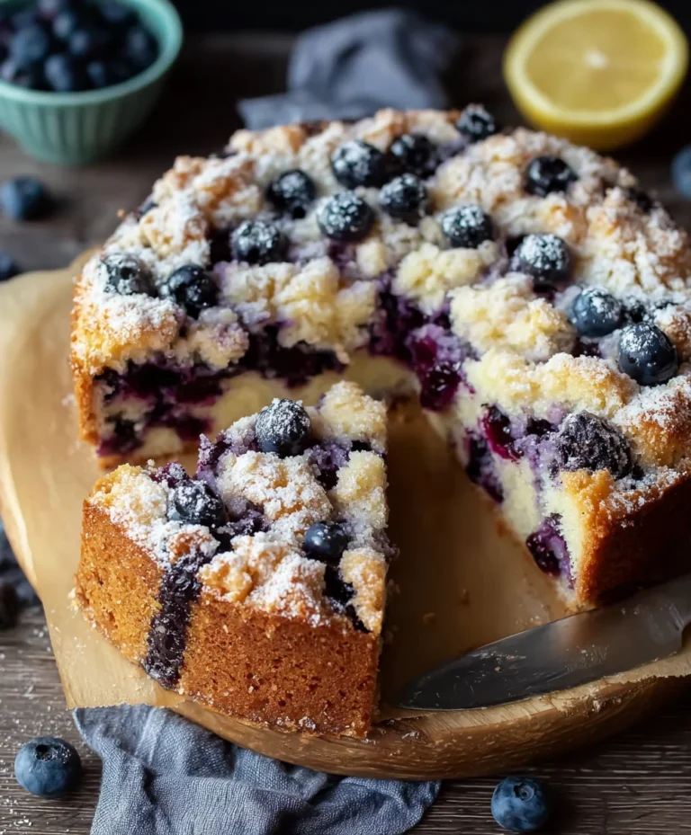Blueberry Lemon Brioche Cake – Easy Sweet Loaf Recipe