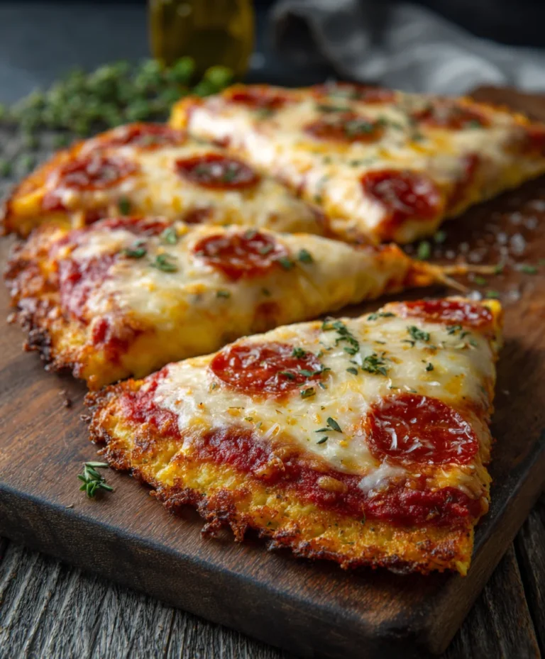 Keto Pizza Chicken Crust- Delicious Low Carb Meal