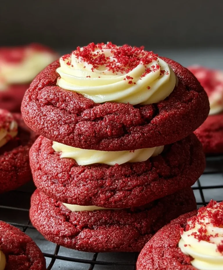Cream Cheese Red Velvet Cookies – Easy & Delicious