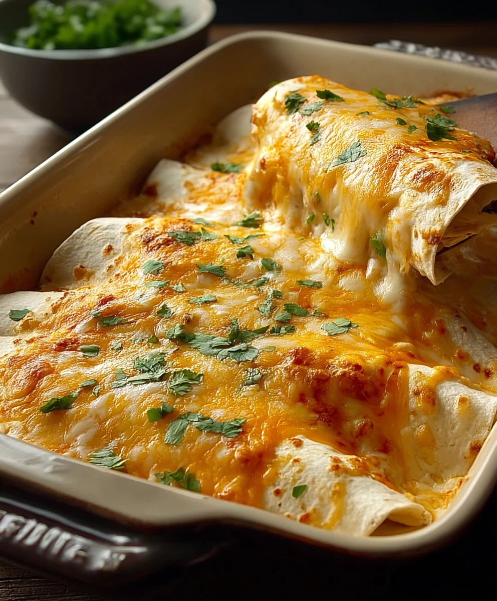 Easy White Chicken Enchiladas - Delicious & Quick Dinner