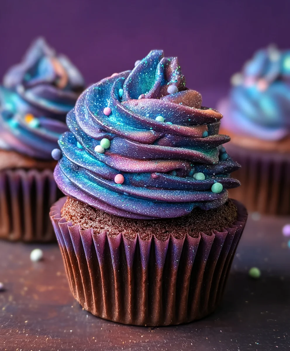 Galaxy Cupcakes - Swirls of Cosmic Color