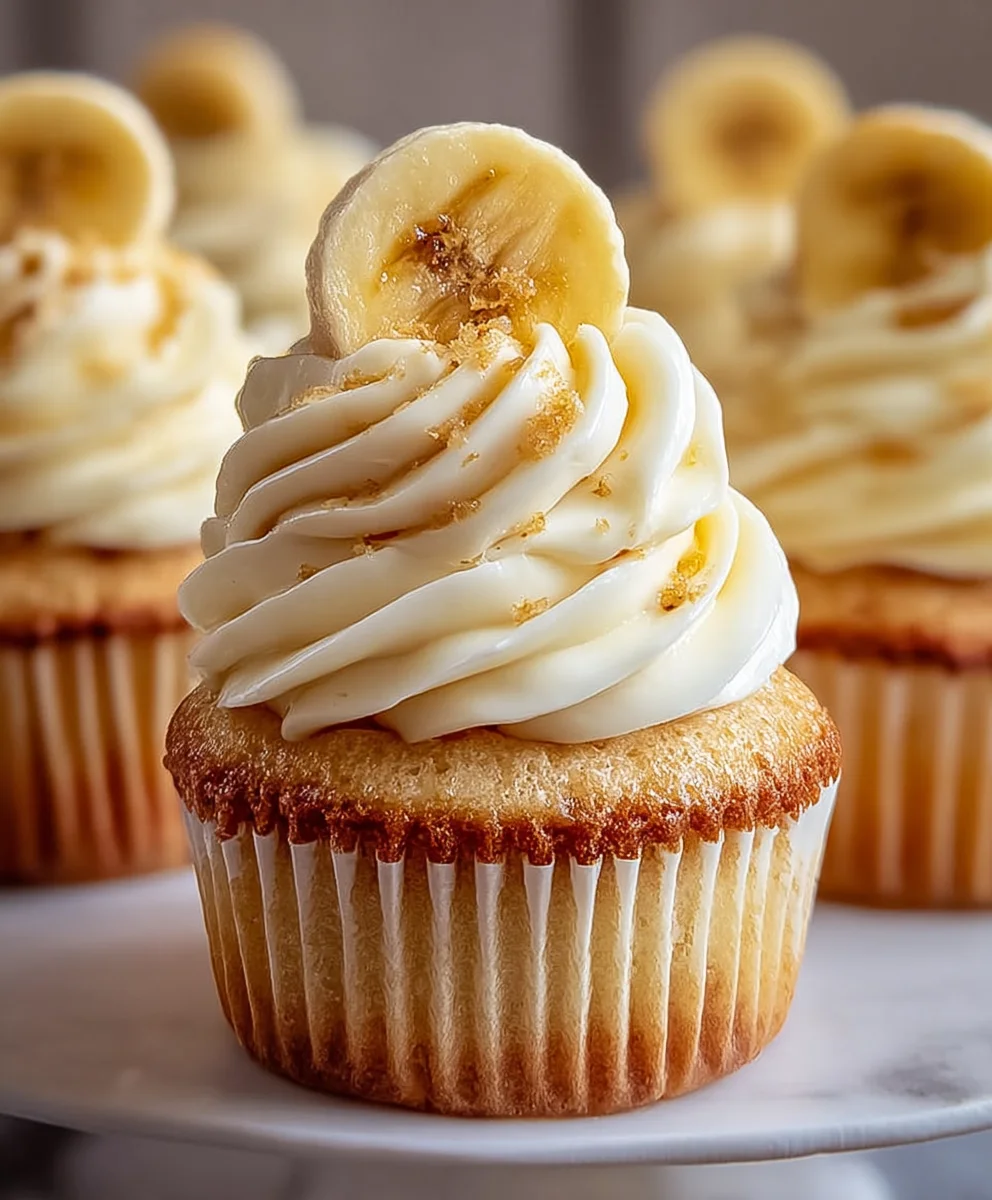 Banana Pudding Cupcakes-Easy Dessert Recipe