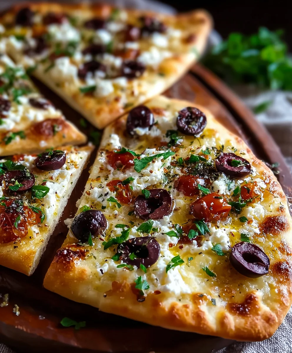 Easy Mediterranean Flatbread - Quick Weeknight Meal