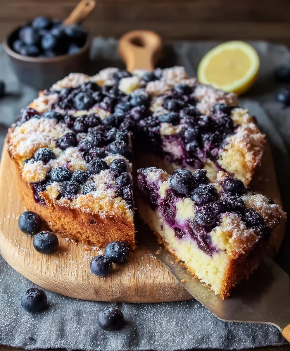 Blueberry Lemon Brioche Cake - Easy Sweet Loaf Recipe