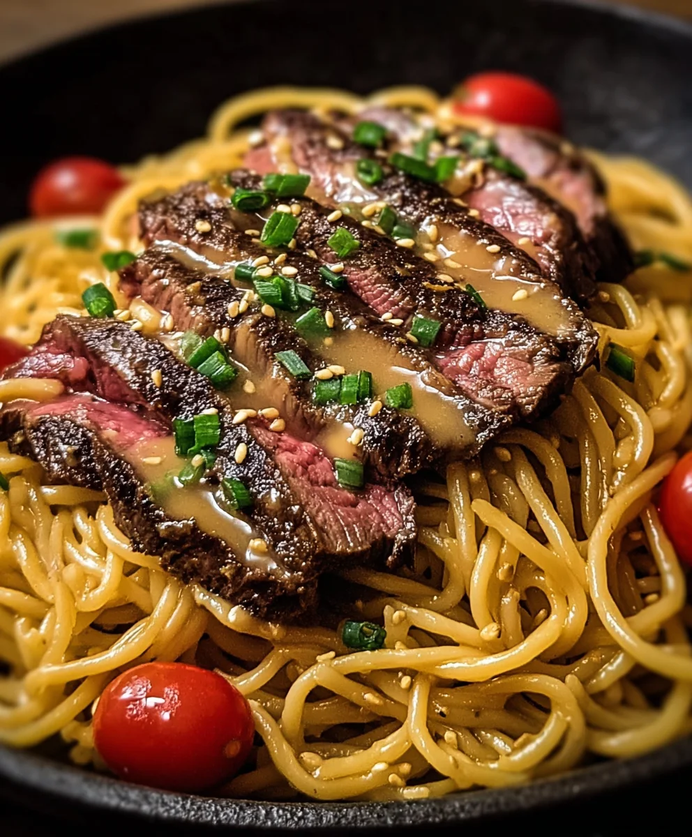Garlic Butter Beef Lightning Noodles Recipe