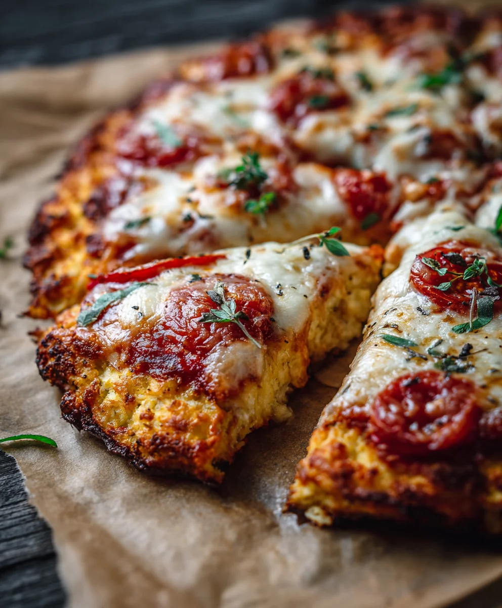 Keto Pizza Chicken Crust- Delicious Low Carb Meal