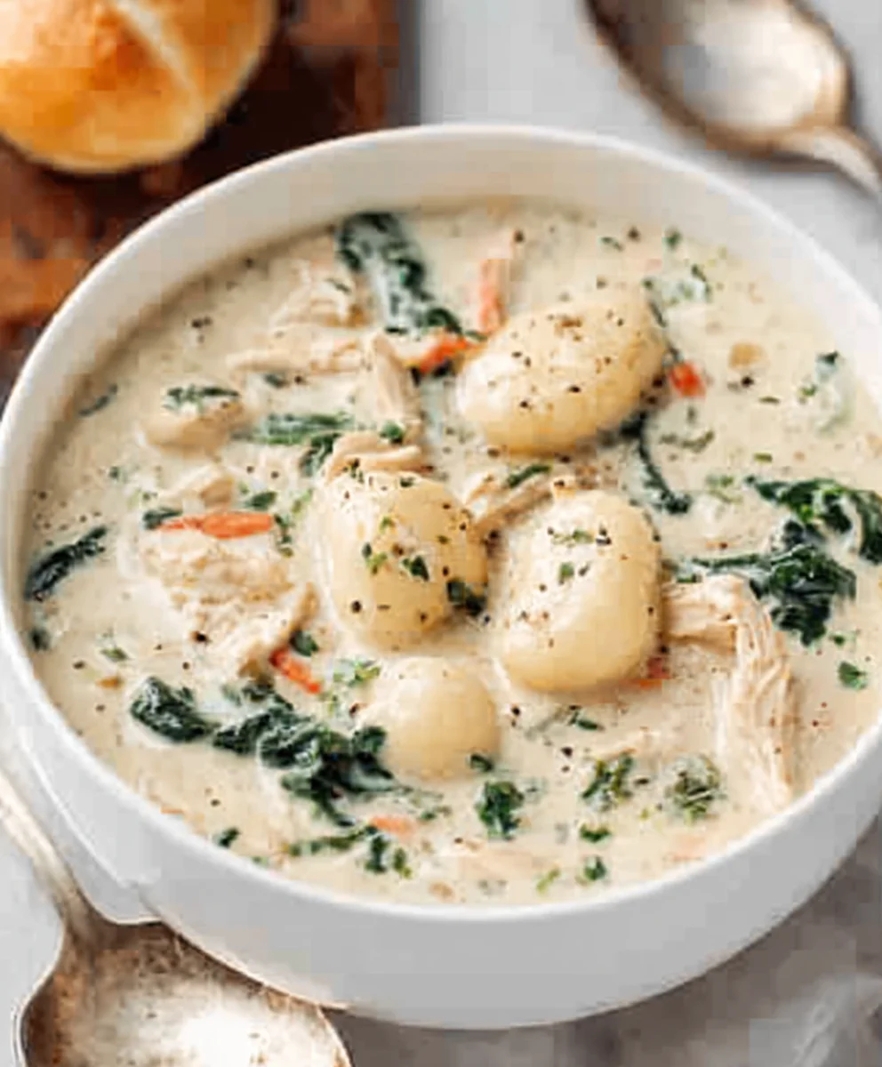 Olive Garden Chicken Gnocchi Soup Recipe-Copycat