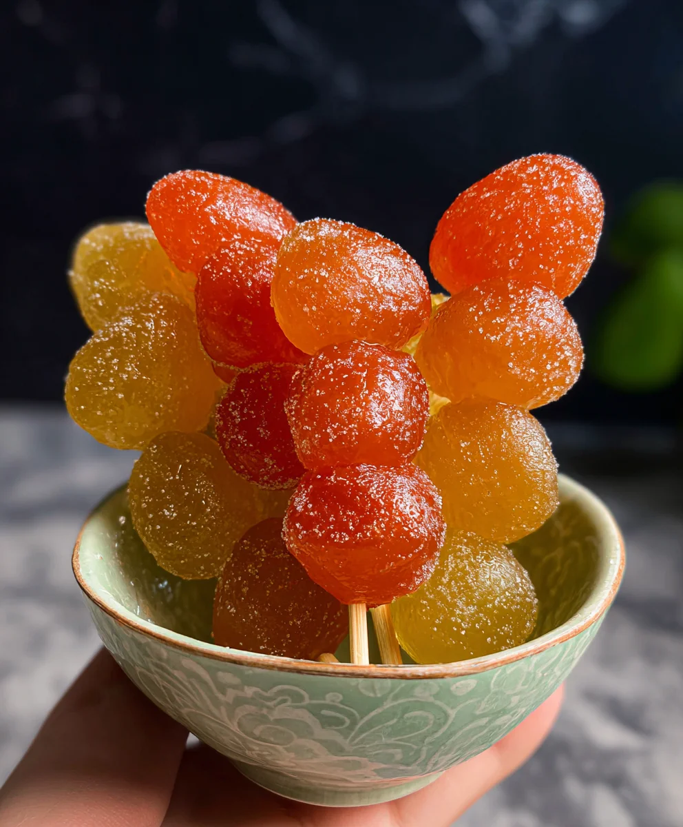Easy Tanghulu Recipe - Sweet Crystal Candy Fruit Skewers
