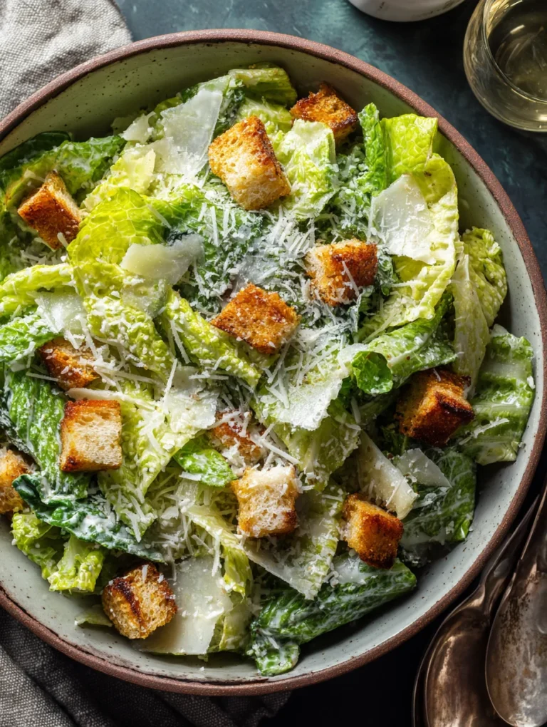 Amazing Vegetarian Caesar Salad – Easy & Delicious