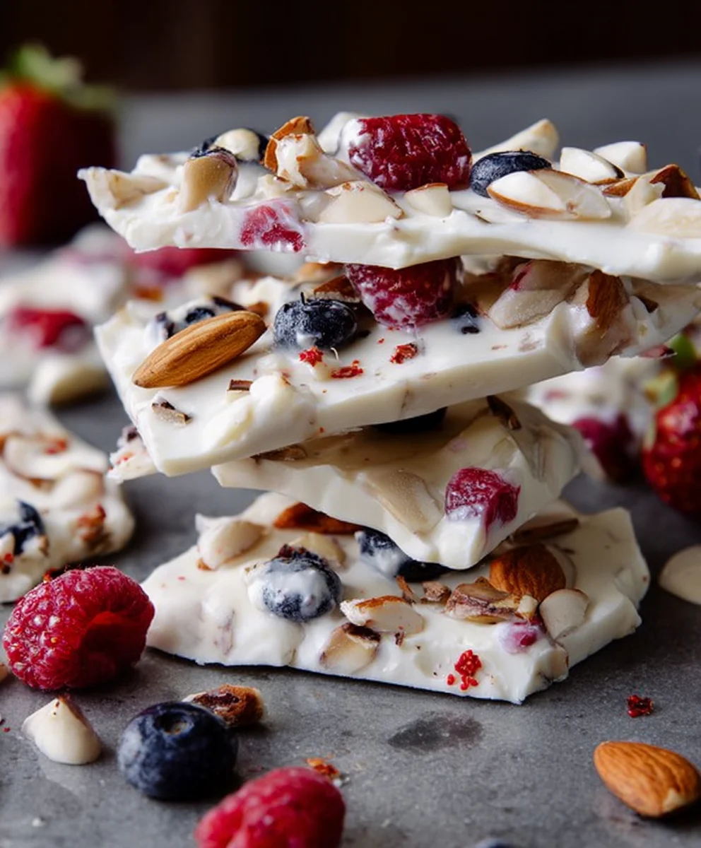 Easy Frozen Yogurt Bark - Healthy Treat Recipe