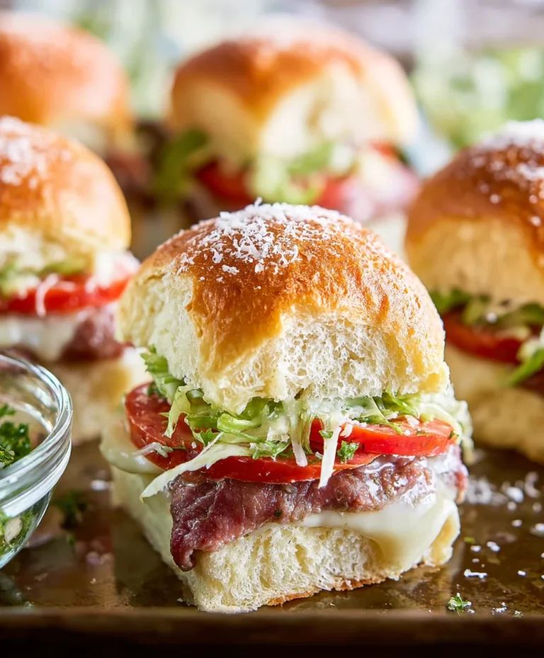 Beef Italian Grinder Sliders-Quick & Easy Bites
