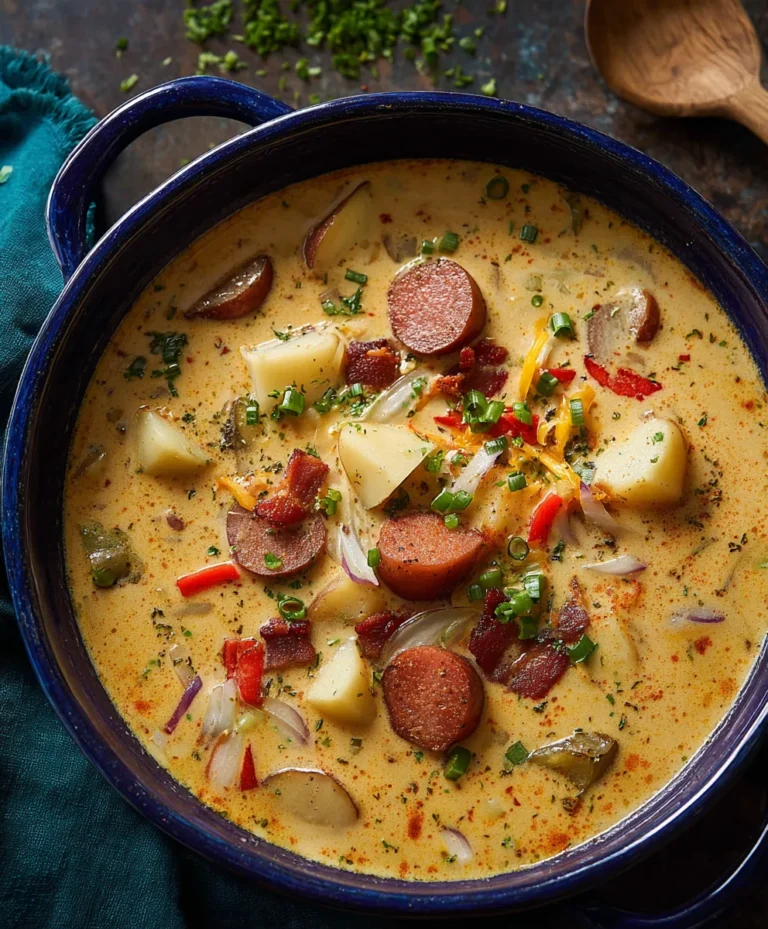 Hearty Cajun Potato Soup-Creamy & Delicious