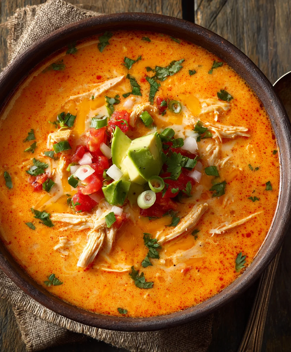 Creamy Chicken Enchilada Soup-Easy & Flavorful Recipe