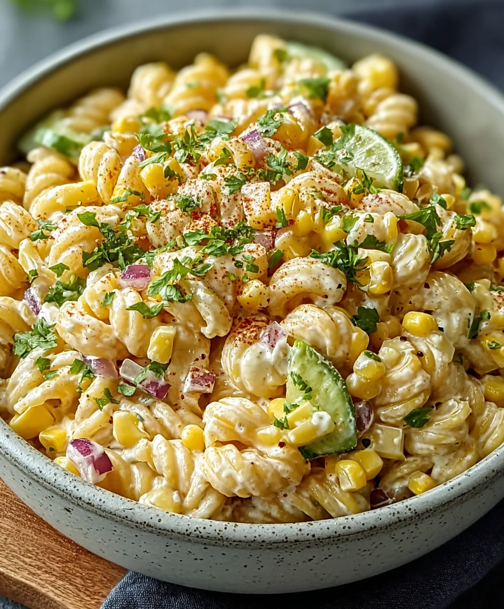 Mexican Street Corn Pasta Salad - Must Try Recipe
