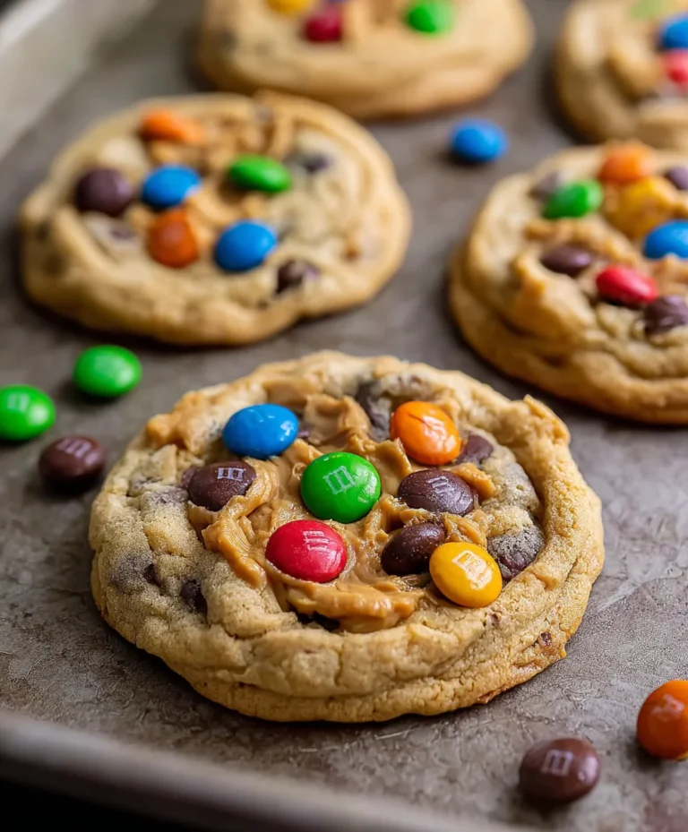Peanut Butter M&M Cookies-Best Chewy Recipe