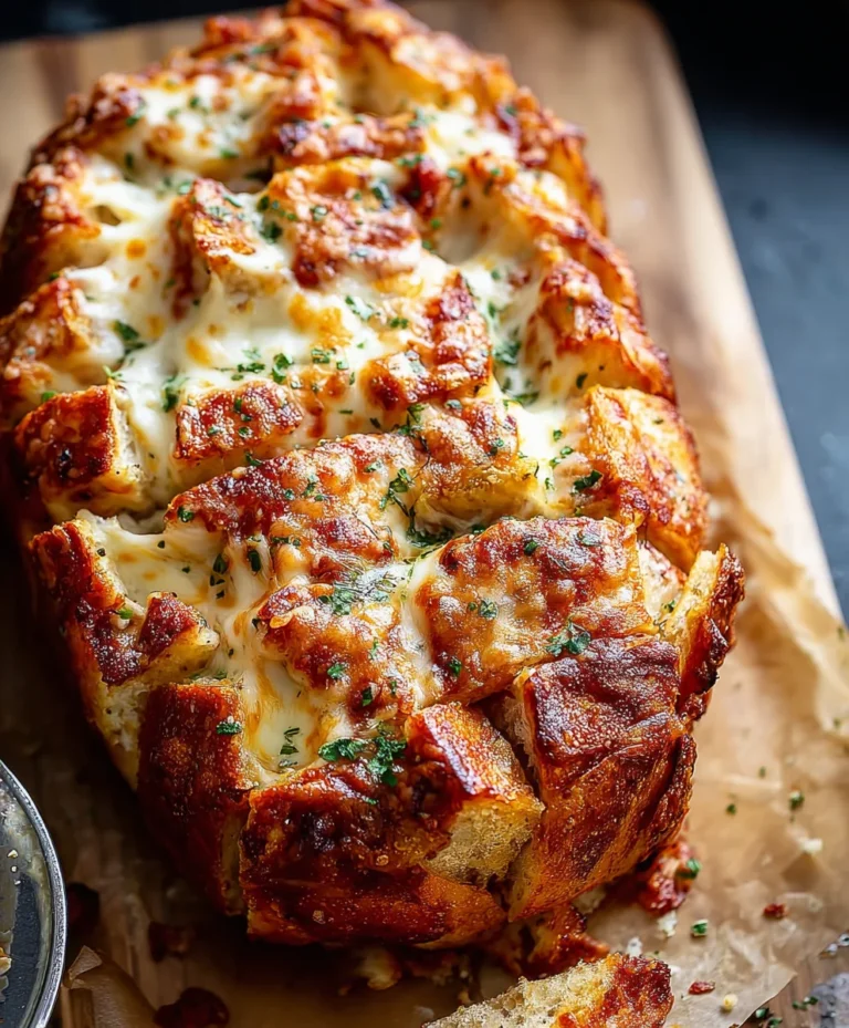 Cheesy Pull Apart Pizza Bread- Easy Appetizer Recipe