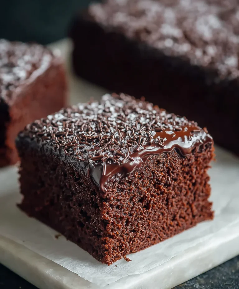 Old School Chocolate Traybake Cake- Easy & Delicious