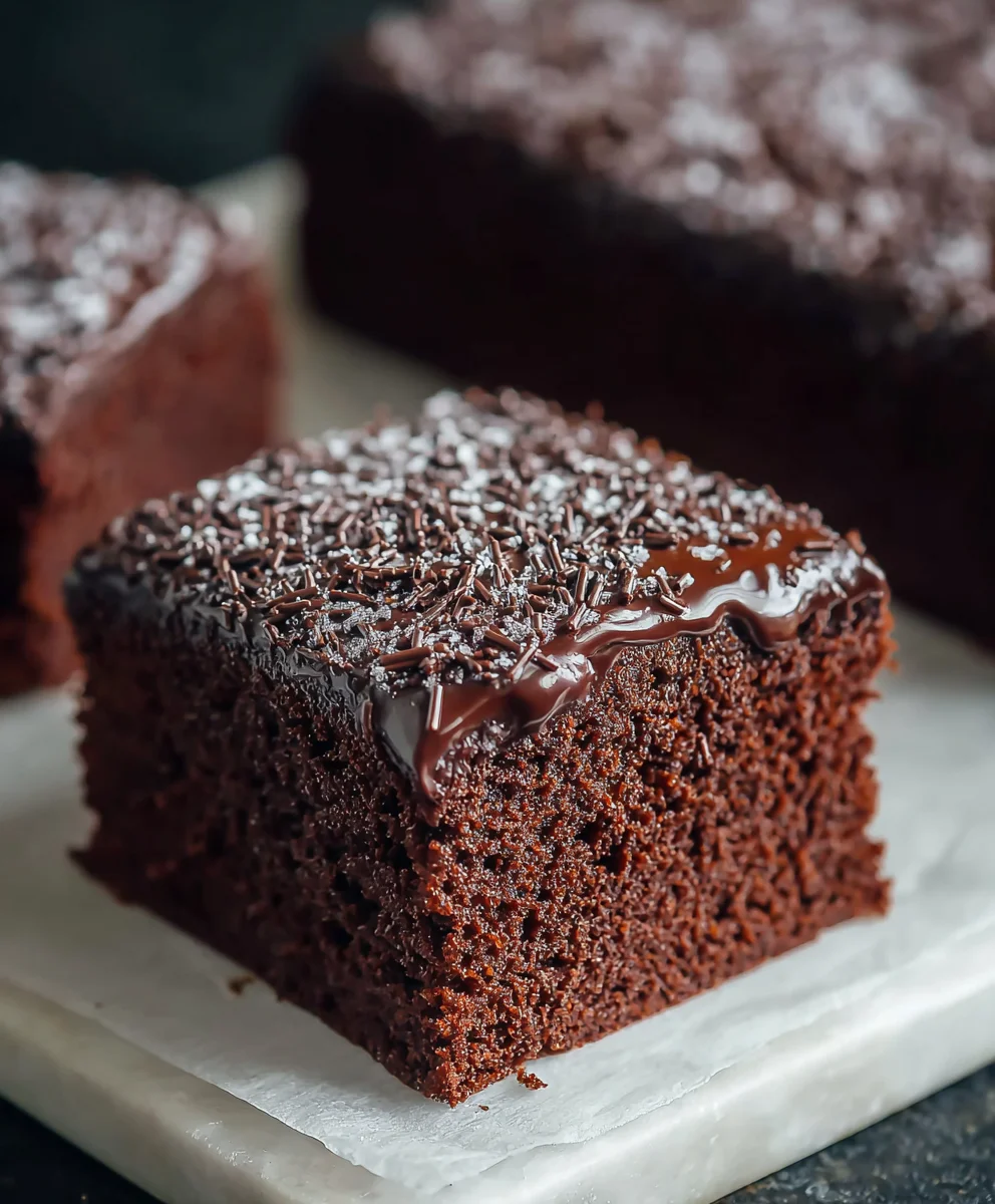 Old School Chocolate Traybake Cake- Easy & Delicious