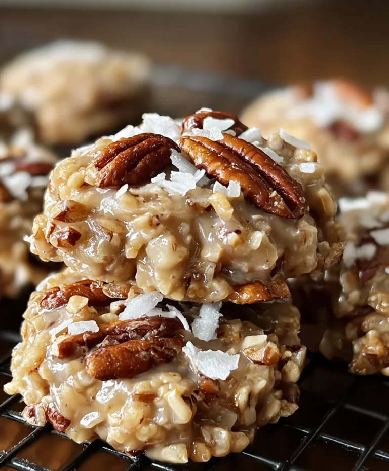 No Bake Pecan Coconut Praline Cookies – Easy Treat