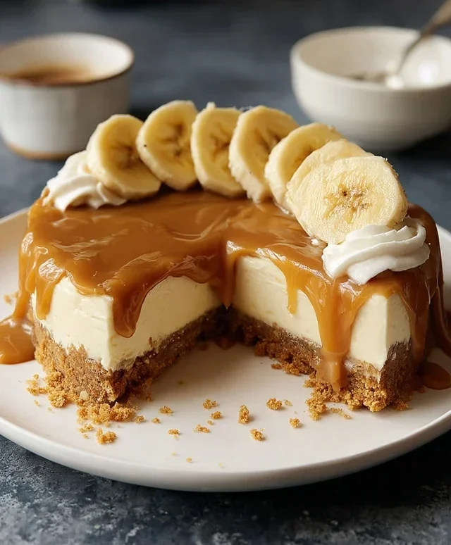 No-Bake Banoffee Cheesecake