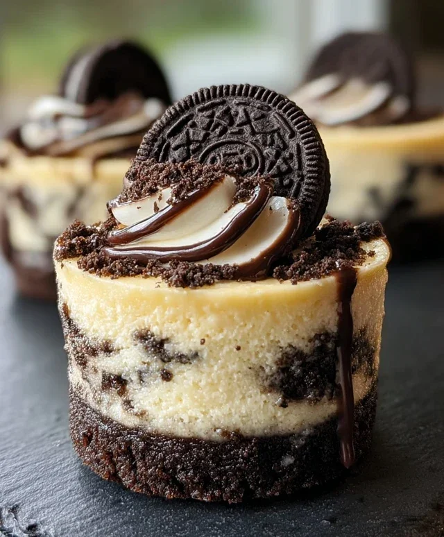 Oreo Overload Stuffed Mini Cheesecake
