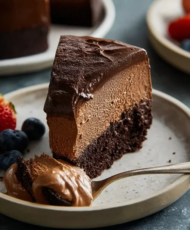 Vegan Chocolate Mousse Cake